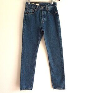 Levi's 501 Jeans Women's Size 25x33 Blue Denim Button Fly READ MEASUREMENTS
